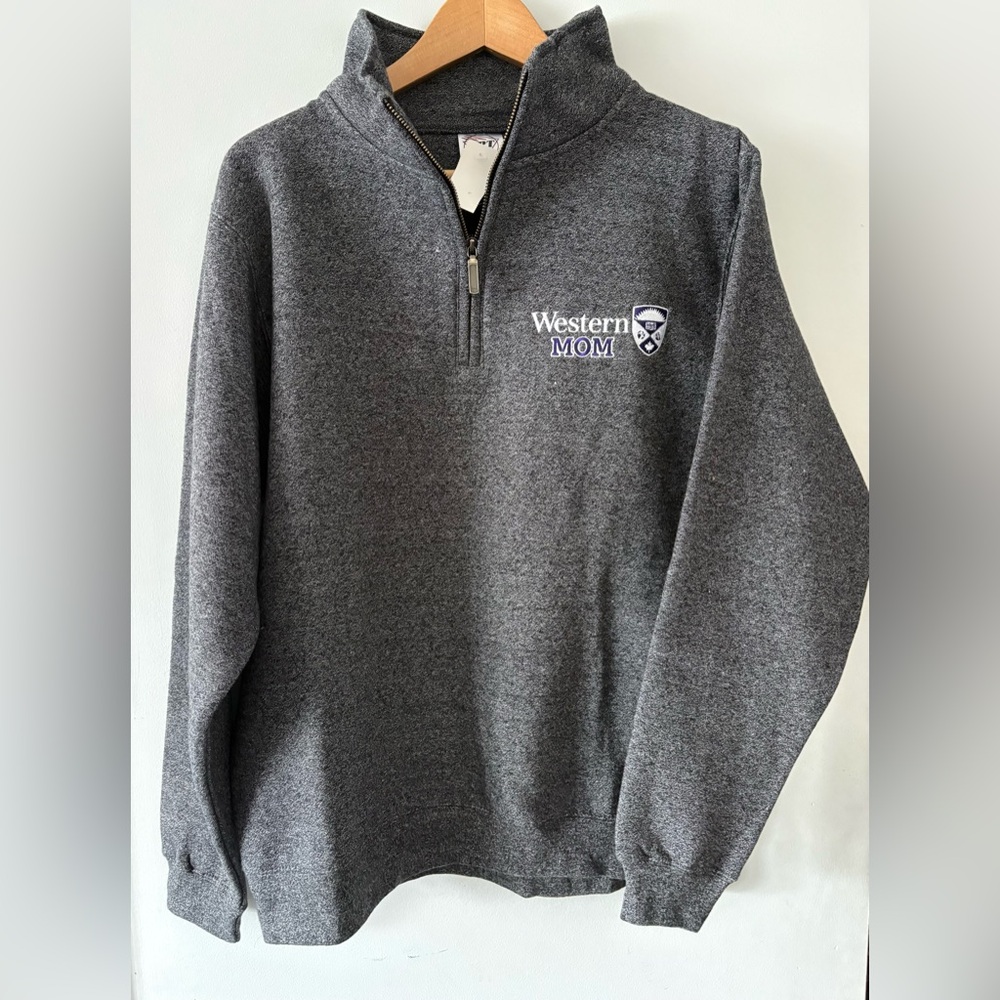 Western University “MOM” 1/4 Zip Sweatshirt